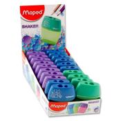 Maped Shaker Twin Hole Sharpener Assorted Colours - Double Hole Pencil Sharpener image