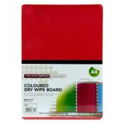 Premier Office A4 Coloured Dry Wipe Board Pink 297x210mm - Bright and Fun for Interactive Learning
