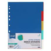 Concept A4 Extra Strong Colored Index Dividers - 5 Part for Robust Organization image