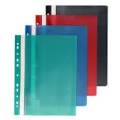 Premier A4 Universal Punched Project Files Assorted Colours - Ideal for School Projects