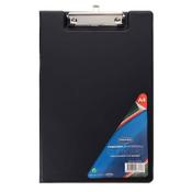 Premier Universal PVC Double Foldover Clipboard A4 - Black - Strong Writing Surface image