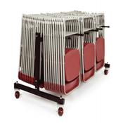 Folding Chair Trolley 70 Folding Chairs Capacity Black image