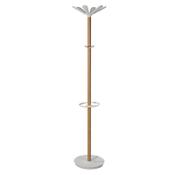 Wooden Coat stand Beech/White image
