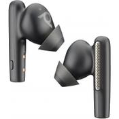 POLY Voyager Free 60+ UC Carbon Black Earbuds +BT700 USB-C Adapter +Touchscreen Charge Case
