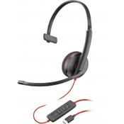 POLY Blackwire 3210 Monaural USB-C Headset +USB-C/A Adapter image