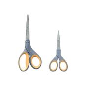 Westcott Titanium Twin Pack Scissors 130/180mm Yellow &amp; Grey E-13824 00