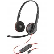 POLY Blackwire 3220 Stereo USB-C Headset +USB-C/A Adapter image