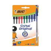 Bic Cristal Ballpoint Pen Medium Assorted (Pack of 10) 516354 image