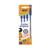 Bic Cristal Ballpoint Pen Medium Blue (Pack of 4) 516332 image