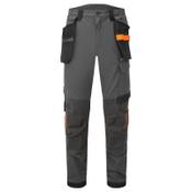 Portwest EV440 EV4 Stretch Detachable Holster Trouser Metal Grey Short 34 image