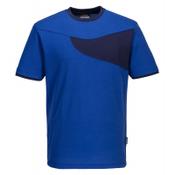 Portwest PW211 PW2 Cotton Comfort T-Shirt S/S Royal/Navy L image