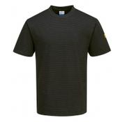 Portwest AS20 Anti-Static ESD T-Shirt S/S Black XXXL