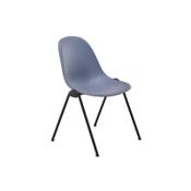 Lizzie 4 Leg Chair Steel Blue