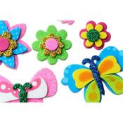 Emotionery 3D Flutterbies Foam Stickers - Butterflies &amp; Flowers Ideal for Crafting and Decor