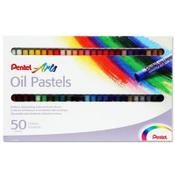 Pentel Arts Box 50 Oil Pastels - Large Box of Oil Pastels for Professional Art Projects image