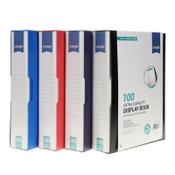 Concept A4 100 Pocket Display Book 4 Assorted Perfect for Presentations