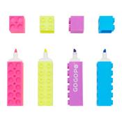 Gogopo Highlighters Building Blocks Pack of  2 Assorted Colours image