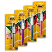 Bic 4 Colour Ballpoint Pen - Shine (Carded) - 4 Assorted image