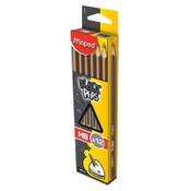 Maped Black'Peps Triangular Graphite Pencil - HB - Precision Pencils for School and Office Use image
