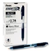 Pentel Energel-X Bl107 0.7Mm Retractable Gel Pen - Navy Blue - Professional Navy Blue Gel Pen for Writing image