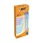 Bic 4 Colours Ballpoint Pen Pastel Barrel Medium (Pack of 12) 517320 image