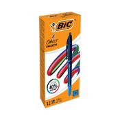 Bic 4 Colours Pro Ballpoint Pen Black Barrel Medium (Pack of 12) 524095 image