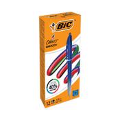 Bic 4 Colours Pro Ballpoint Pen Blue Barrel Medium (Pack of 12) 524091 image