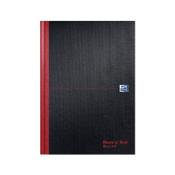 Oxford Black N Red Hardback Casebound Recycled Notebook 192 Pages A4 (Pack of 2) 400194939 image