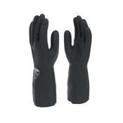 Shield 33cm Industrial Black Rubber Glove Size 8 GI/6406/8 image