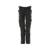 Mascot Trousers With Kneepad Pockets 18088-511 Accelerate Ladies Fit Pearl, Ultimate Stretch, Lightweight, Cordura,Black,L32W32 image