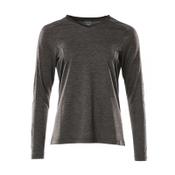 Mascot T-Shirt, Long-Sleeved 18091-810 Accelerate Premium, Ladies Fit, Moisture Wicking Coolmax,Dark Anthracite/Black,XS(1 pcs.)