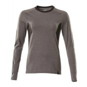 MASCOT T-shirt, long-sleeved 18391-959 ACCELERATE Premium Performance, Ladies fit  dark anthracite/black 4XL(1 pcs.) image