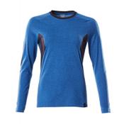 MASCOT T-shirt, long-sleeved 18391-959 ACCELERATE Premium Performance, Ladies fit  azure blue/dark navy XS(1 pcs.) image
