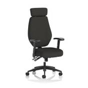 Nexus High Back Executive Chair With Headrest Black Fabric image