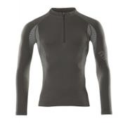 Mascot Functional Under Shirt 50177-870 Crossover Moisture Wicking, Anti Bacterial, Anti-Static, Lightweight  Dark Anthracite S-M image