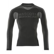 Mascot Functional Under Shirt 50563-936 Crossover Moisture Wicking, Insulating, Quick Drying, Lightweight, Seamless  Black S-M image