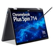Acer Chromebook CPE794-1N U7-155U 16GB/512GB TS Intel Core Ultra 7 35.6 cm (14") Touchscreen WUXGA LPDDR5x-SDRAM SSD Wi-Fi 6E (802.11ax) ChromeOS Black image