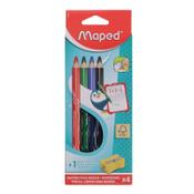 Maped Pkt.4 Whiteboard Pencils &amp; Sharpener