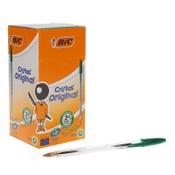 Bic Box 50 Cristal Original Ballpoint Pens - Green image