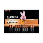 Duracell Plus AAA Battery Alkaline 100% Extra Life Power Boost (Pack of 10) 5016162+ image