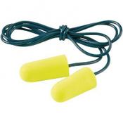 3M E-A-Rsoft Yellow Neon Corded Disposable Earplugs (Pack of 200) image