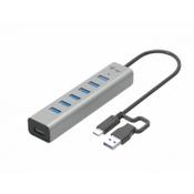 i-tec USB-C/USB-A Charging Metal HUB 7 Port image