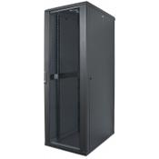 Intellinet 19" Network Cabinet - Free Standing, 42U, 800x800mm (width x depth), Black, Flatpack, Max 1500kg, Multi-Point Door Lock, One Lock Per Side Panel, Usable Depth 123 to 573mm, IP20 rated, Rack, Steel