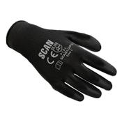 Black PU Coated Gloves - L (Size 9) (200 Pairs) image