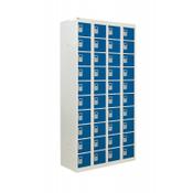 QMP Personal Effects Locker 1800h x 900w x 380d mm Blue doors 40 comp Camlock