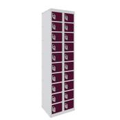 Dual USB Phone Charging Locker 1800h x 450w x 380d mm 20 door Berry Burst