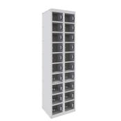 Dual USB Phone Charging Locker 1800h x 450w x 380d mm 20 door Perspex