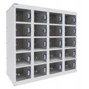 Dual USB Phone Charging Locker 940h x 900w x 380d mm 20 door Perspex