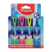 Maped Arctic Vibes Glitter Highlighters Pack of 4 image