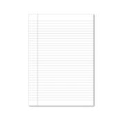 Hamelin Loose Leaf Paper 8mm Lined 1000 Page Unpunched with Margin A4 (Pack of 5) 100104040 image